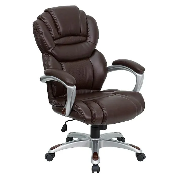 Flash Furniture Stella Ergonomic LeatherSoft Swivel High Back Executive Office Chair,