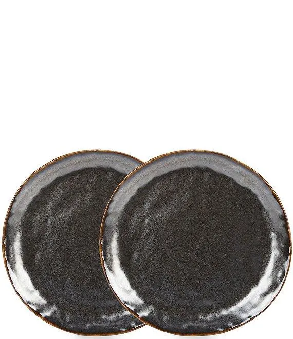 Astra Collection Pewter Dinner Plates, Set of 2