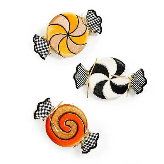 Trick or Treat Large Plush Candy Hanging Decor, Set of 3