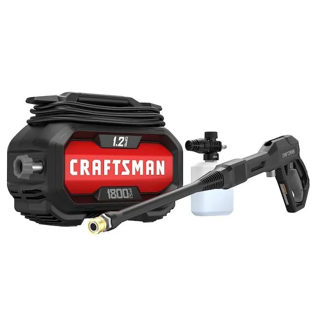 CRAFTSMAN 1800 PSI 1.2-GPM Cold Water Electric Pressure Washer with 2 Spray Tips