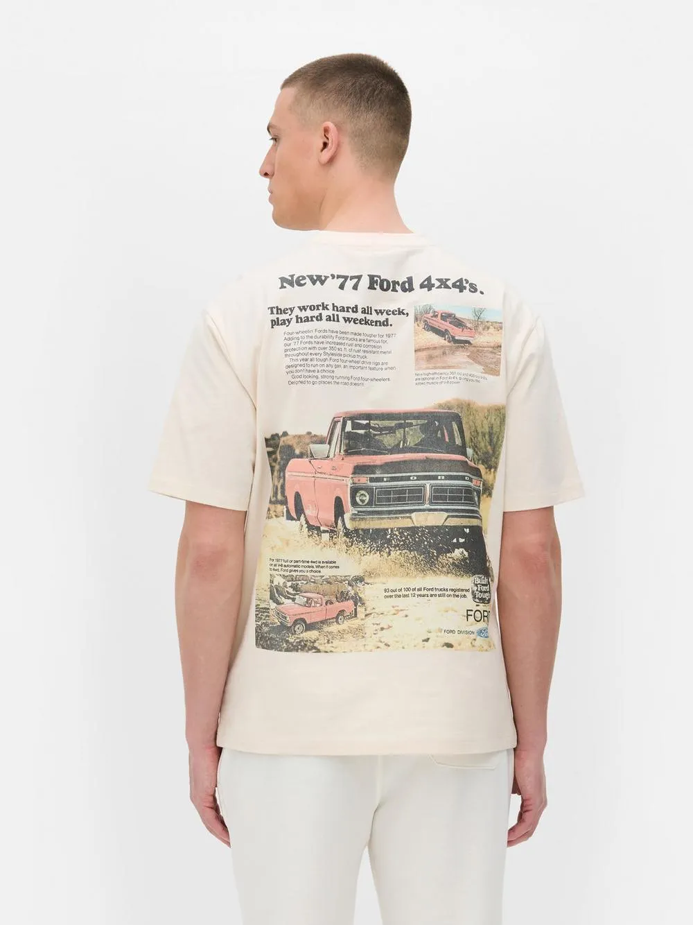 Camiseta con estampado gráfico de Ford