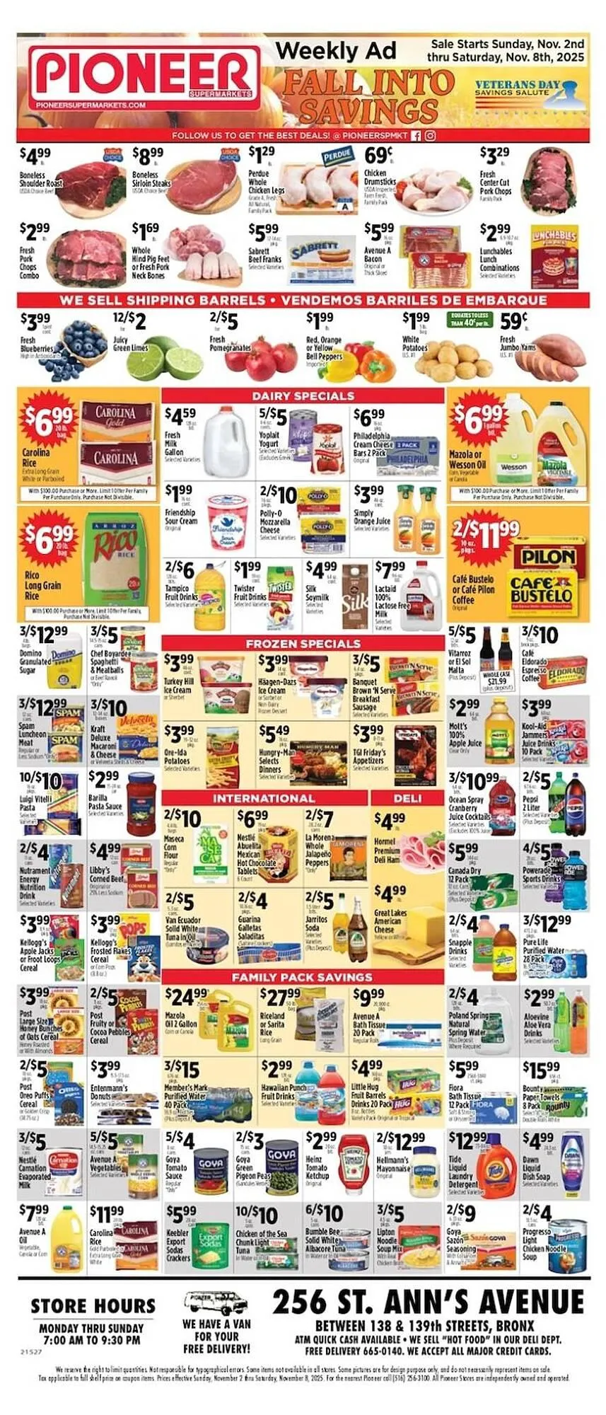 Weekly ad Pioneer Supermarkets weekly ad from November 2 to November 8 2025 - Page 1