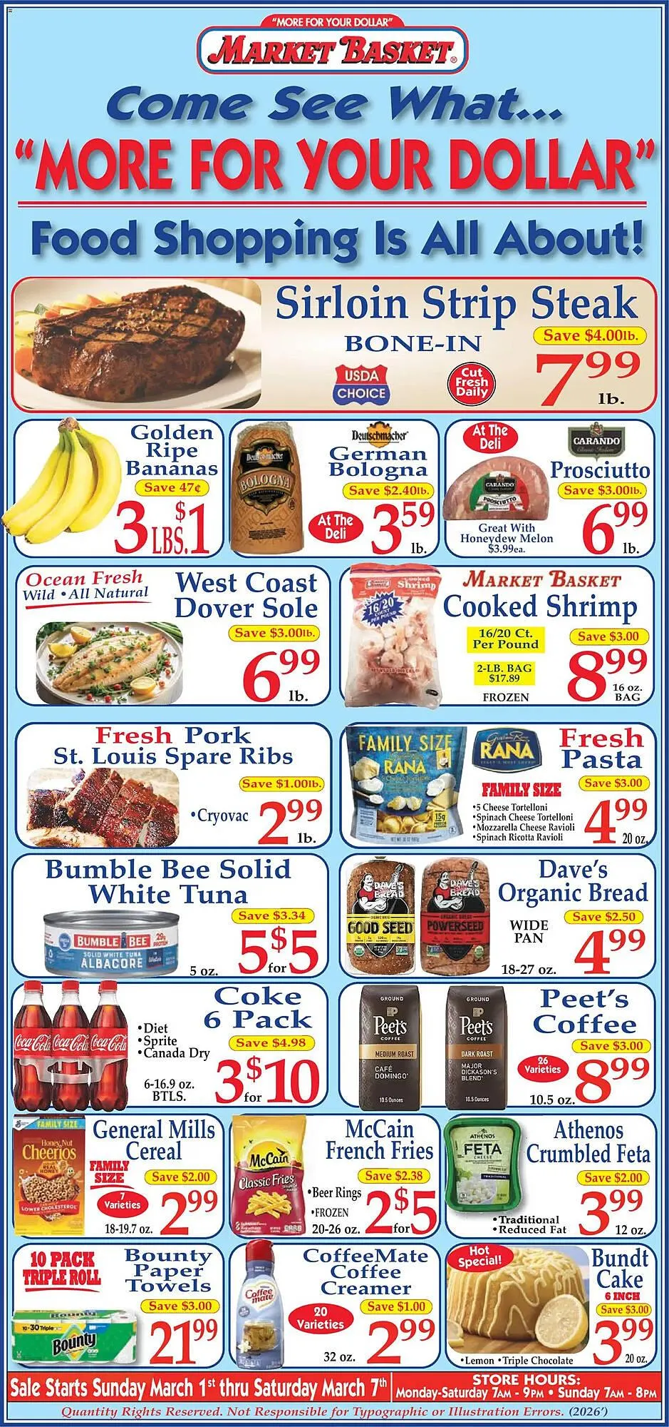 Weekly ad Market Basket weekly ad from March 1 to March 8 2026 - Page 1