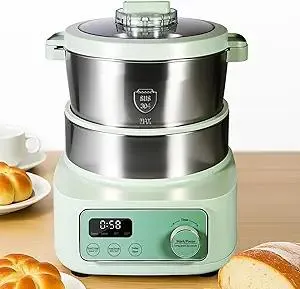 5L Dough Mixer, Electric Dough Maker with Dough Proofing Function, Stainless Steel Dough Maker Machine for Making Bread Pizza Toast Pasta