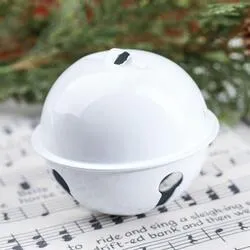 White Metal Sleigh Bell - Holiday Crafts & Christmas Decorations