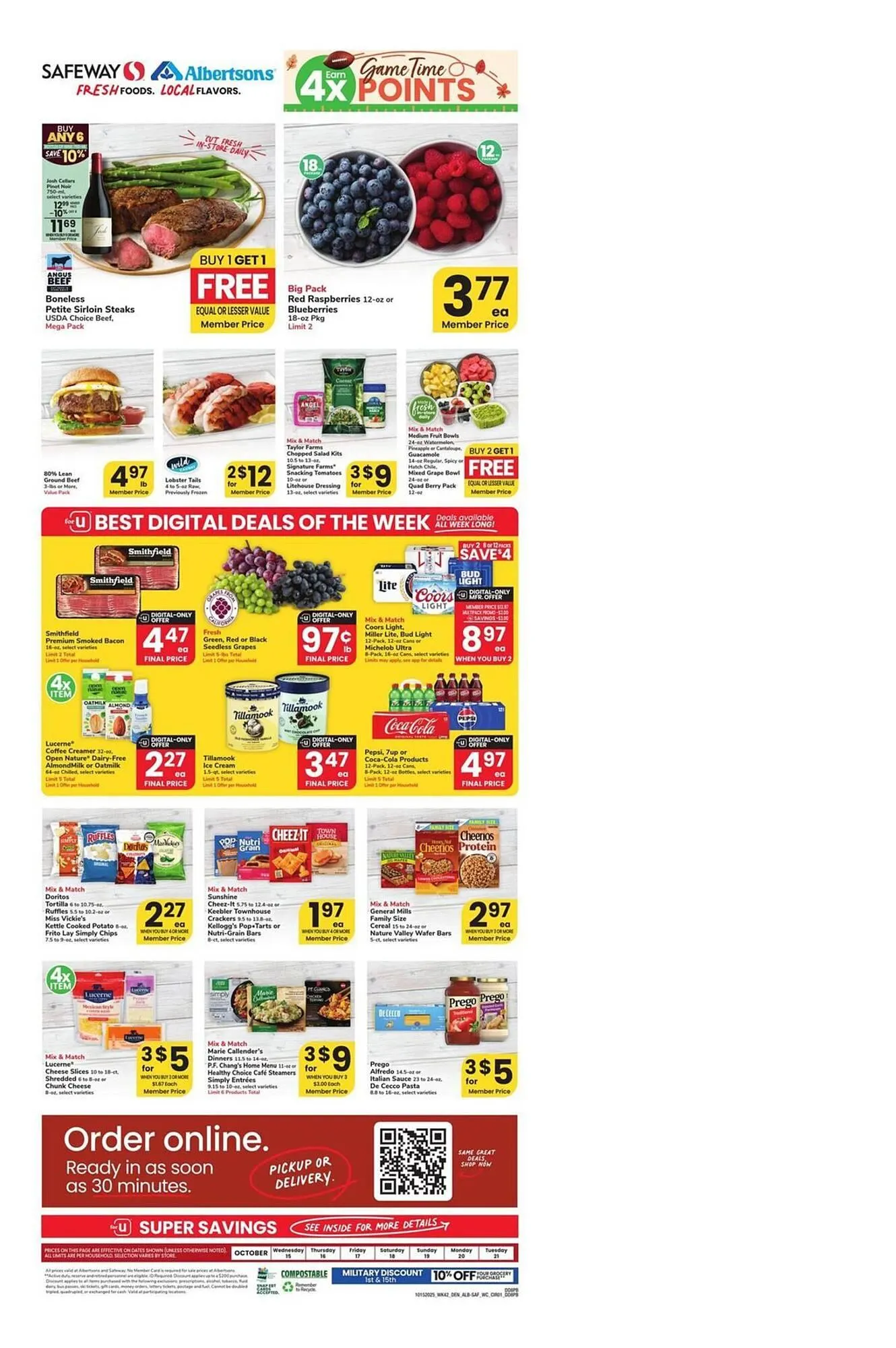 Weekly ad Albertsons weekly ad from October 15 to October 21 2025 - Page 1