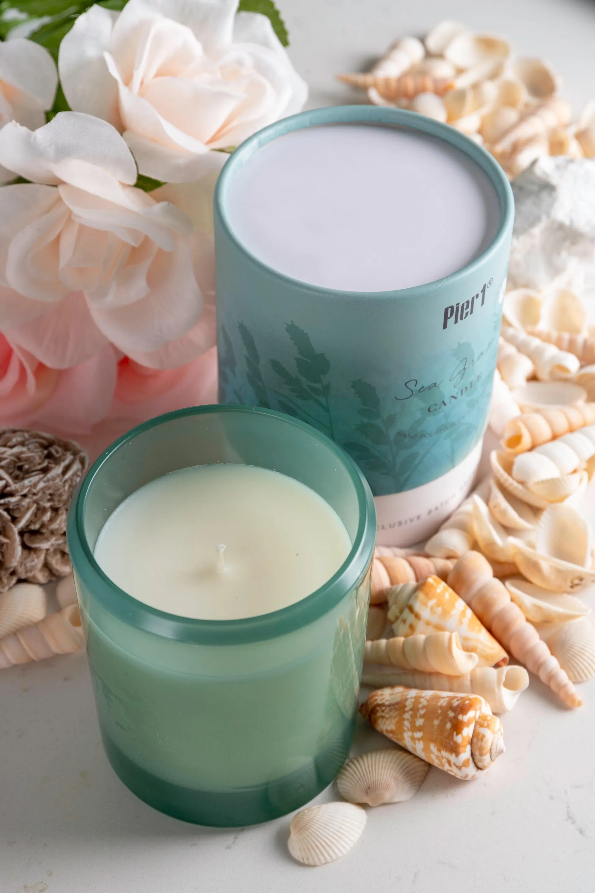 Pier 1 Sea Grass 8oz Boxed Soy Candle