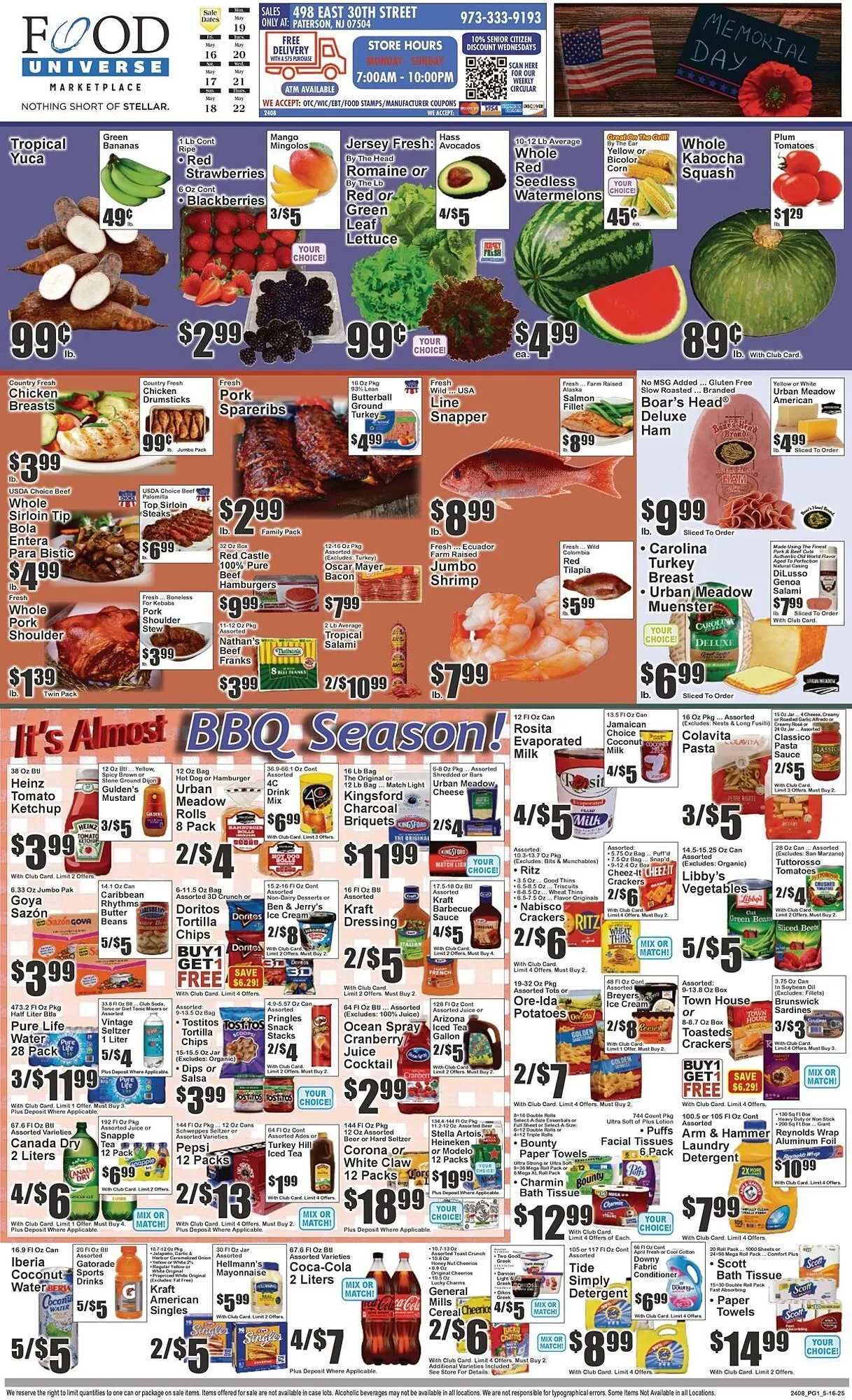 Weekly ad Food Universe Weekly Ad from May 16 to May 22 2025 - Page 1