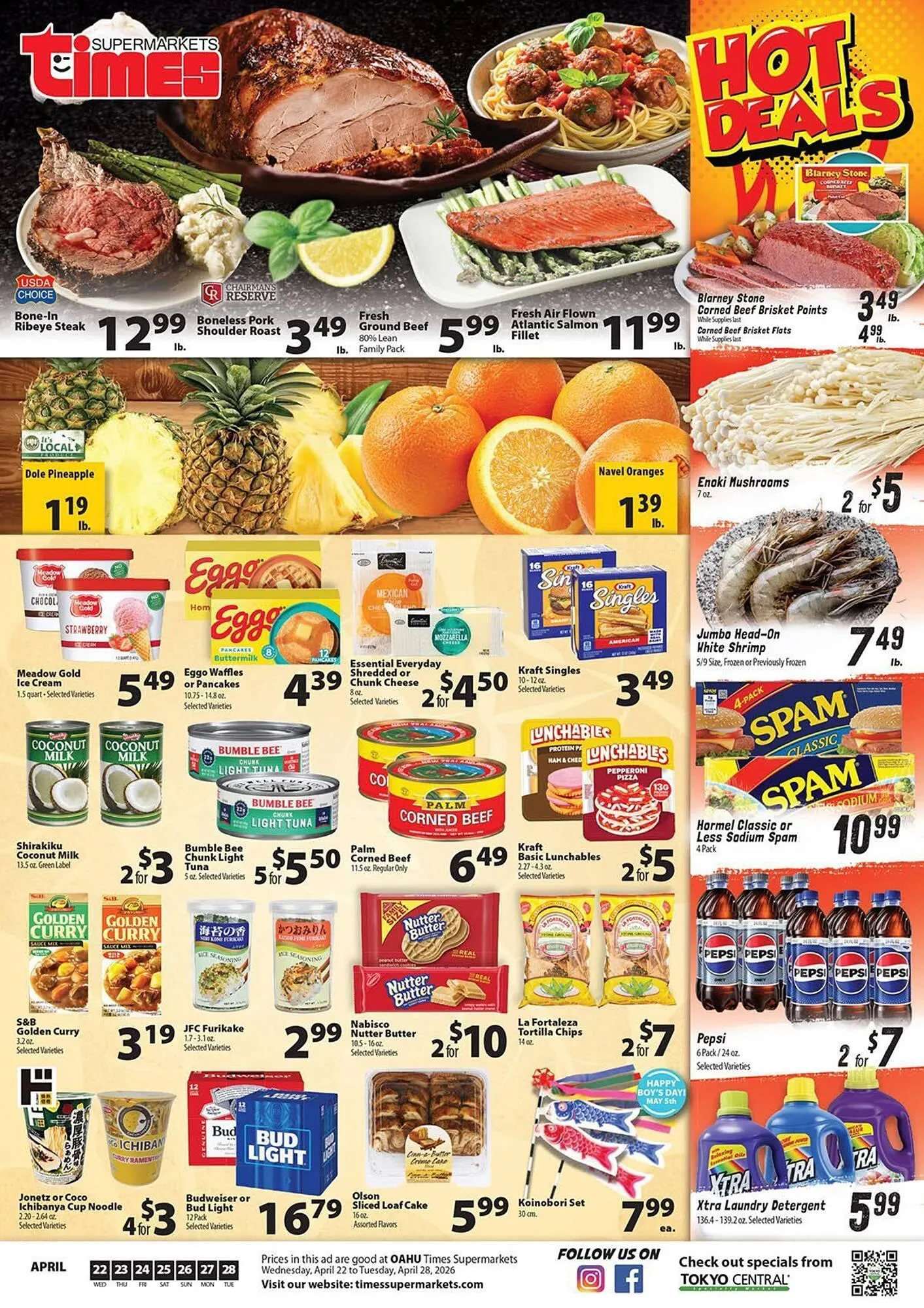 Weekly ad Times Supermarkets weekly ad from April 22 to April 28 2026 - Page 1