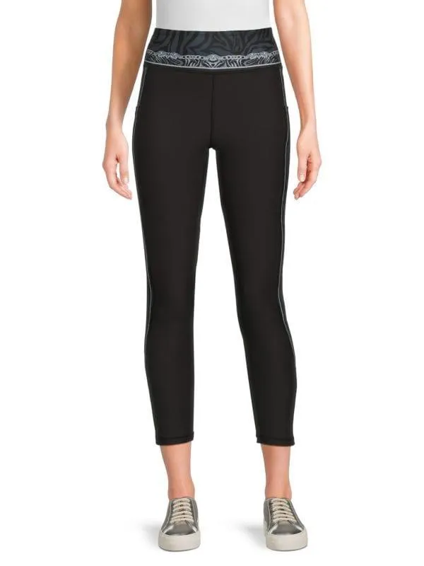 Bee Active Solid Cropped Leggings