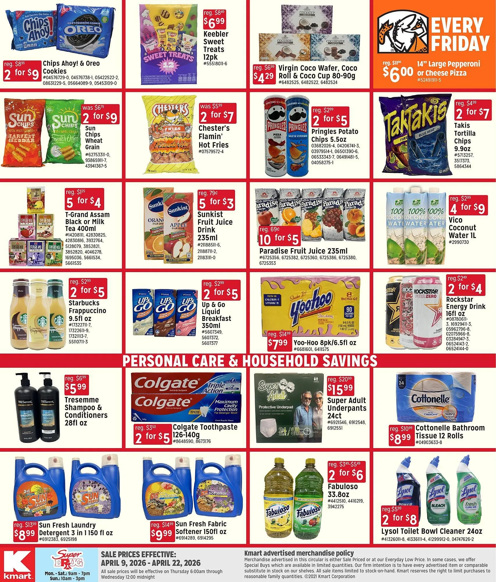 Weekly promotion Kmart weekly ad spanning from April 9 to April 22 2026 - Page 4 for Catalogue 365