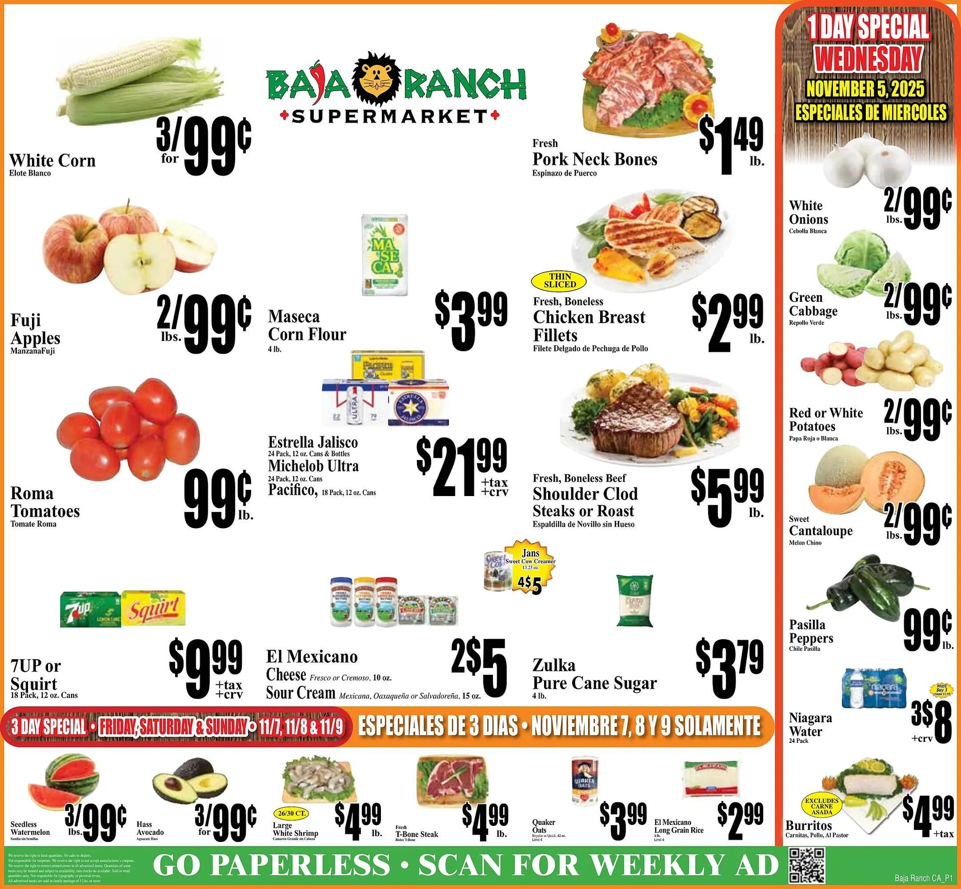 Weekly ad Baja Ranch weekly ad from November 5 to November 11 2025 - Page 1