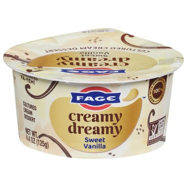 FAGE Cream Dessert, Sweet Vanilla, Cultured, Creamy Dreamy