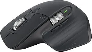 Logitech MX Master 3S Wireless Mouse Standard Edition with Logi Bolt USB Receiver, Ultra-fast Scrolling, Ergo, 8K DPI, Track on Glass, Quiet Clicks, USB-C, Bluetooth, Windows, Linux, Chrome - Graphite