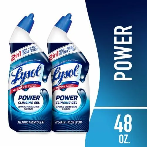 Lysol Power Toilet Bowl Cleaner Atlantic Fresh