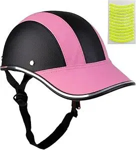 Bicycle Helmet PU for Adults Small/Large Baseball Cap Bike Helmet for Women and Men Adjustable Safe Sunshade 21.7-24.4 INCH Bike Cycling Helmets