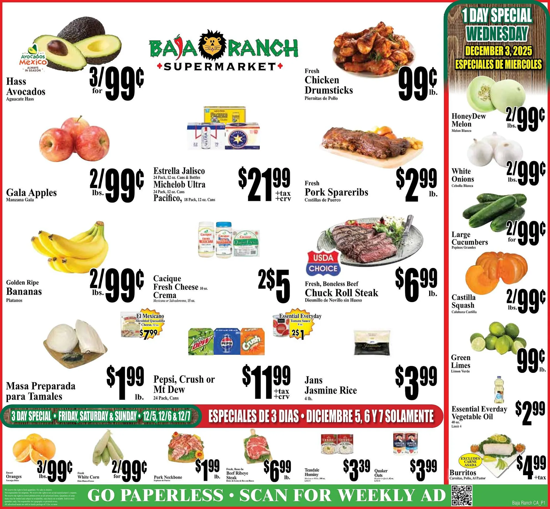 Baja Ranch weekly ad - 1
