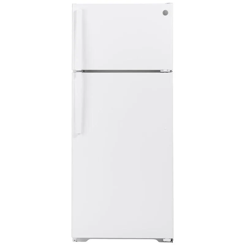 GE 28 in. 17.5 cu. ft. Top Freezer Refrigerator - Smooth White