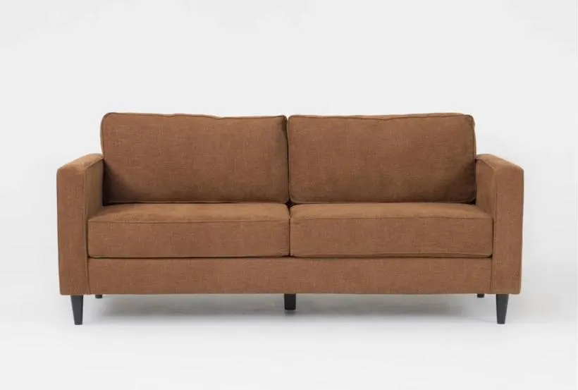 Calais III Rust 78" Modern Sofa