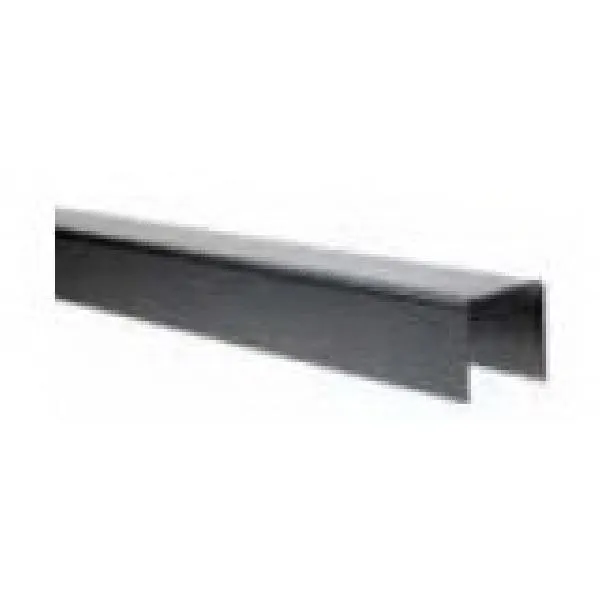 57513608 Flat Accent Top Rail, 69-1/2 in L Actual, Steel, Black Sand