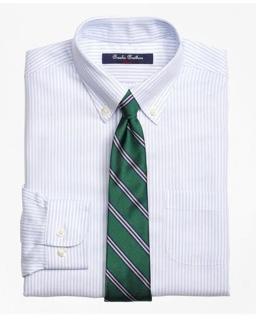 Boys Non-Iron Supima® Cotton Oxford Stripe Dress Shirt