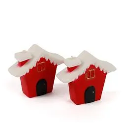 Miniature Hand Painted Christmas Houses (Pack of 2 pieces)