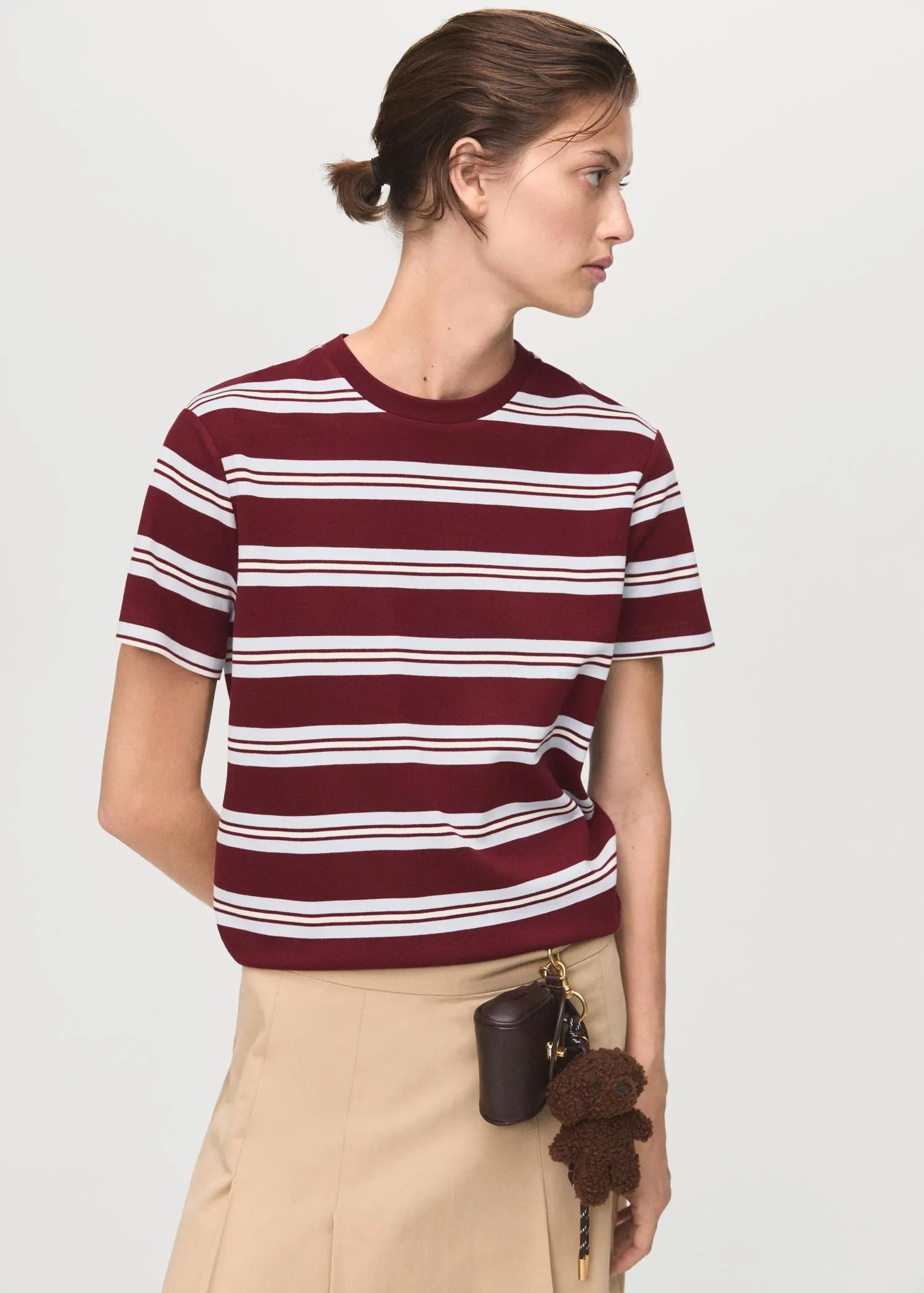 Striped short-sleeved t-shirt