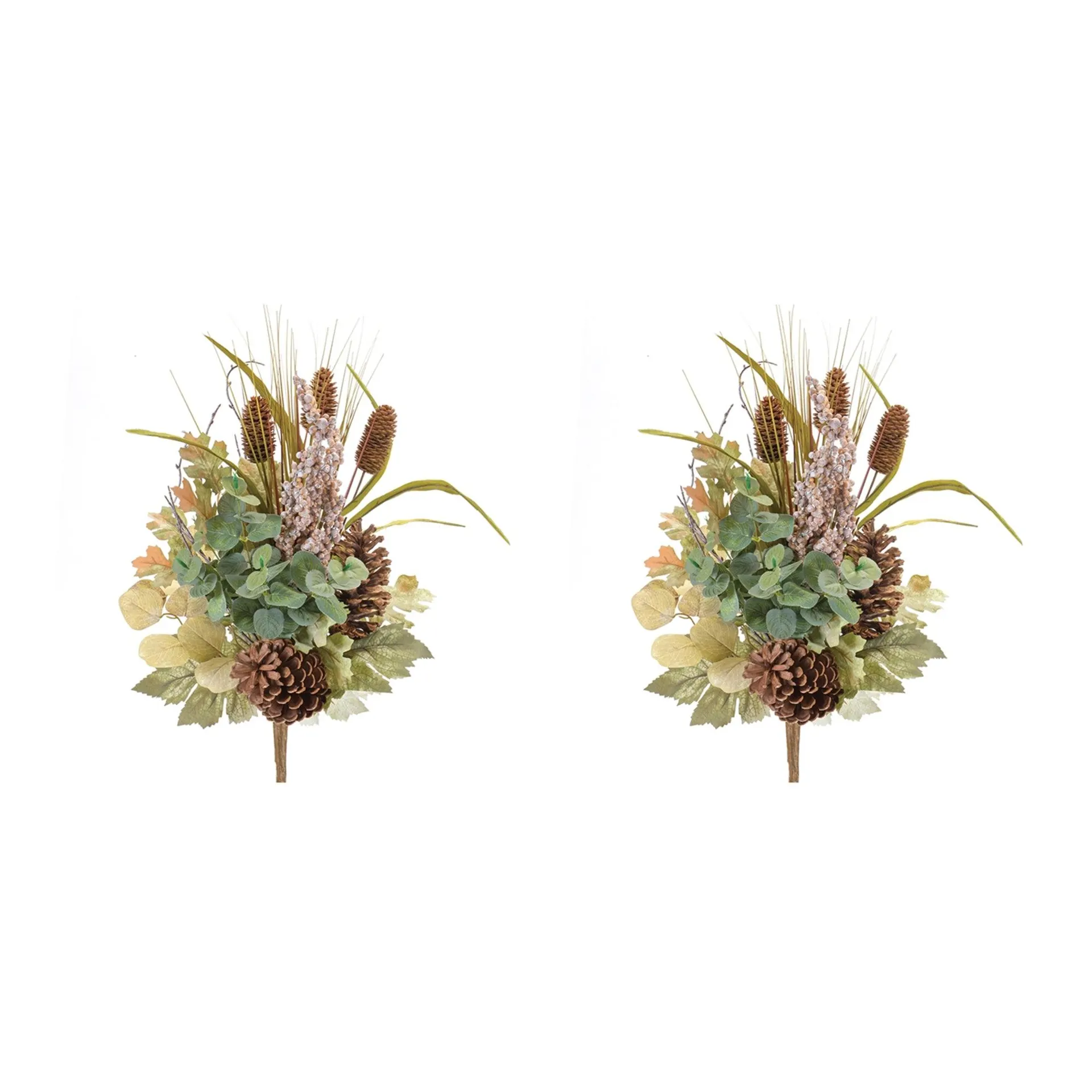 Mixed Fall Foliage Bush, Set of 2