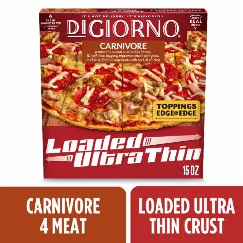 DiGiorno Loaded Ultra Thin Crust Carnivore Pizza