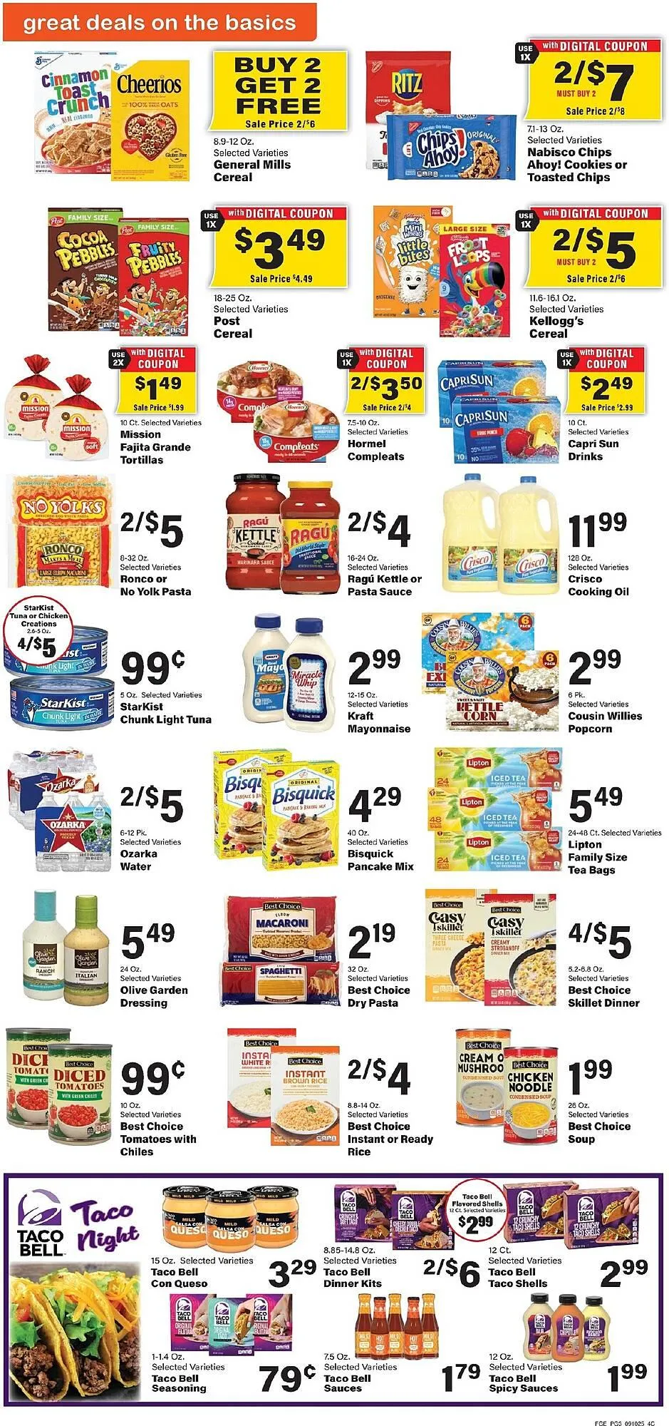 Weekly promotion Edwards Food Giant weekly ad spanning from September 10 to September 16 2025 - Page 3 for Catalogue 365