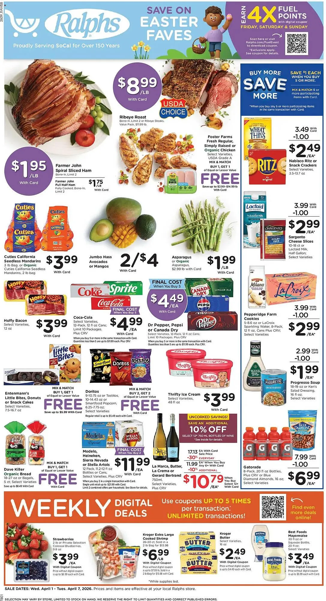 Weekly ad Ralphs weekly ad from April 1 to April 8 2026 - Page 1