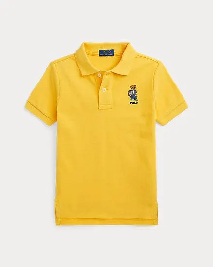 Polo Bear Cotton Mesh Polo Shirt