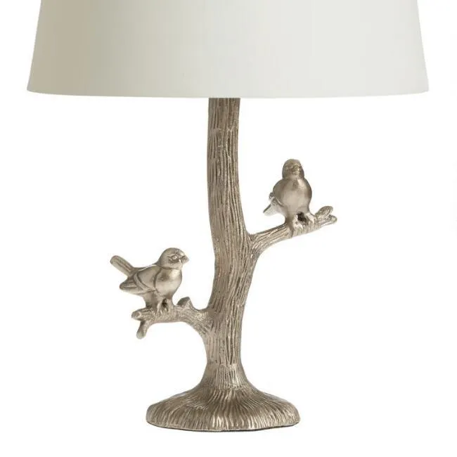 Gold Woodland Birds Accent Lamp Base