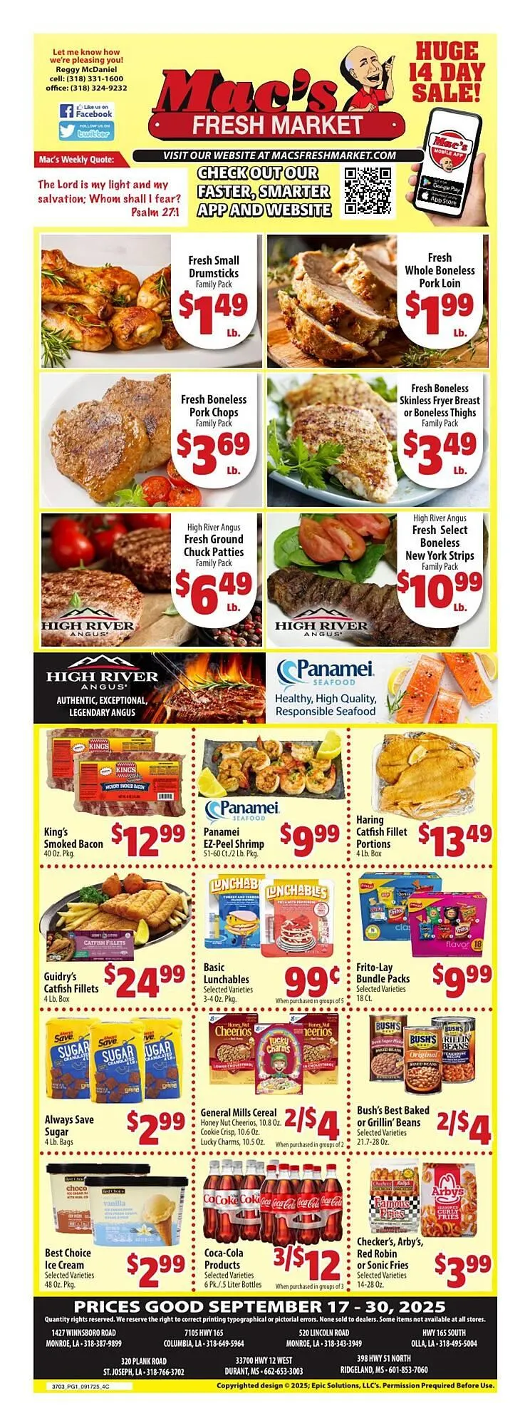 Weekly ad Mac's Market weekly ad from September 19 to September 30 2025 - Page 1