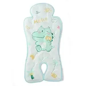 HRPR Car Seat Cooling Pad for Babies & Toddlers | Non Toxic, Soft, Breathable Cooling Mat for Car Seats, Strollers, Cribs | Lightweight, Foldable, Easy Clean Toddler & Infant Cooling Pad (Dinosaur)