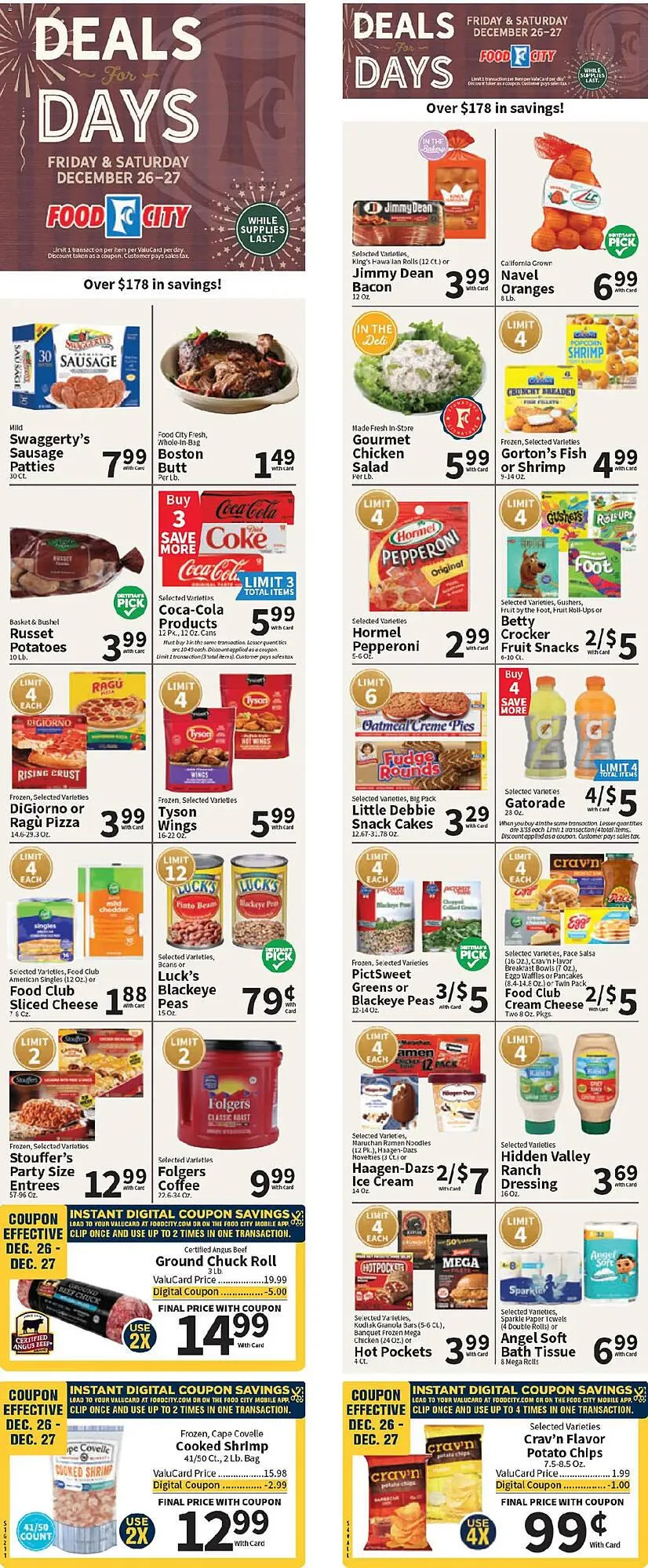 Weekly ad Food City weekly ad from December 26 to January 1 2026 - Page 1