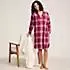 Women's Flannel Long Sleeve Sleepshirt Nightgown