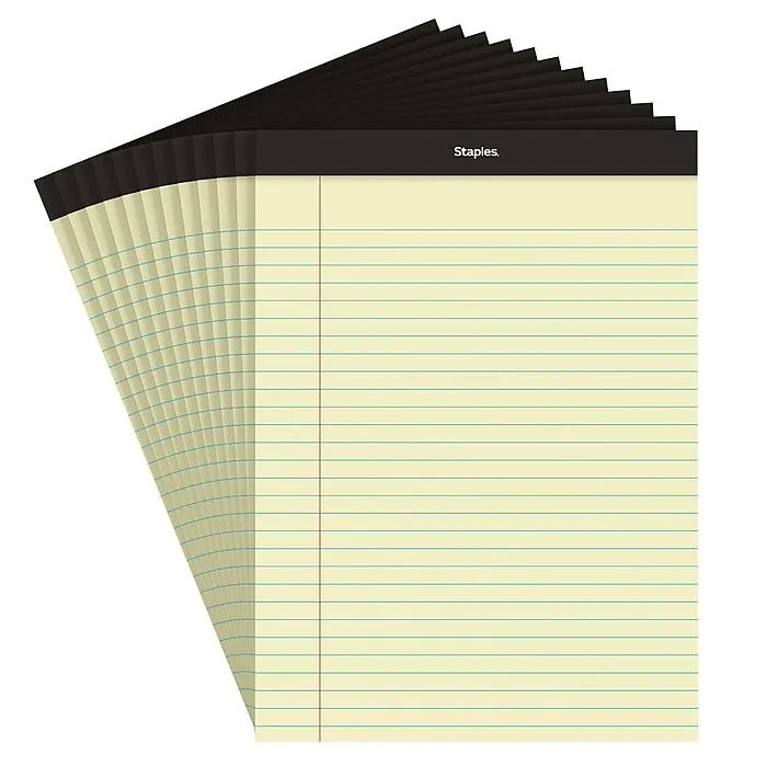 Staples Notepads,