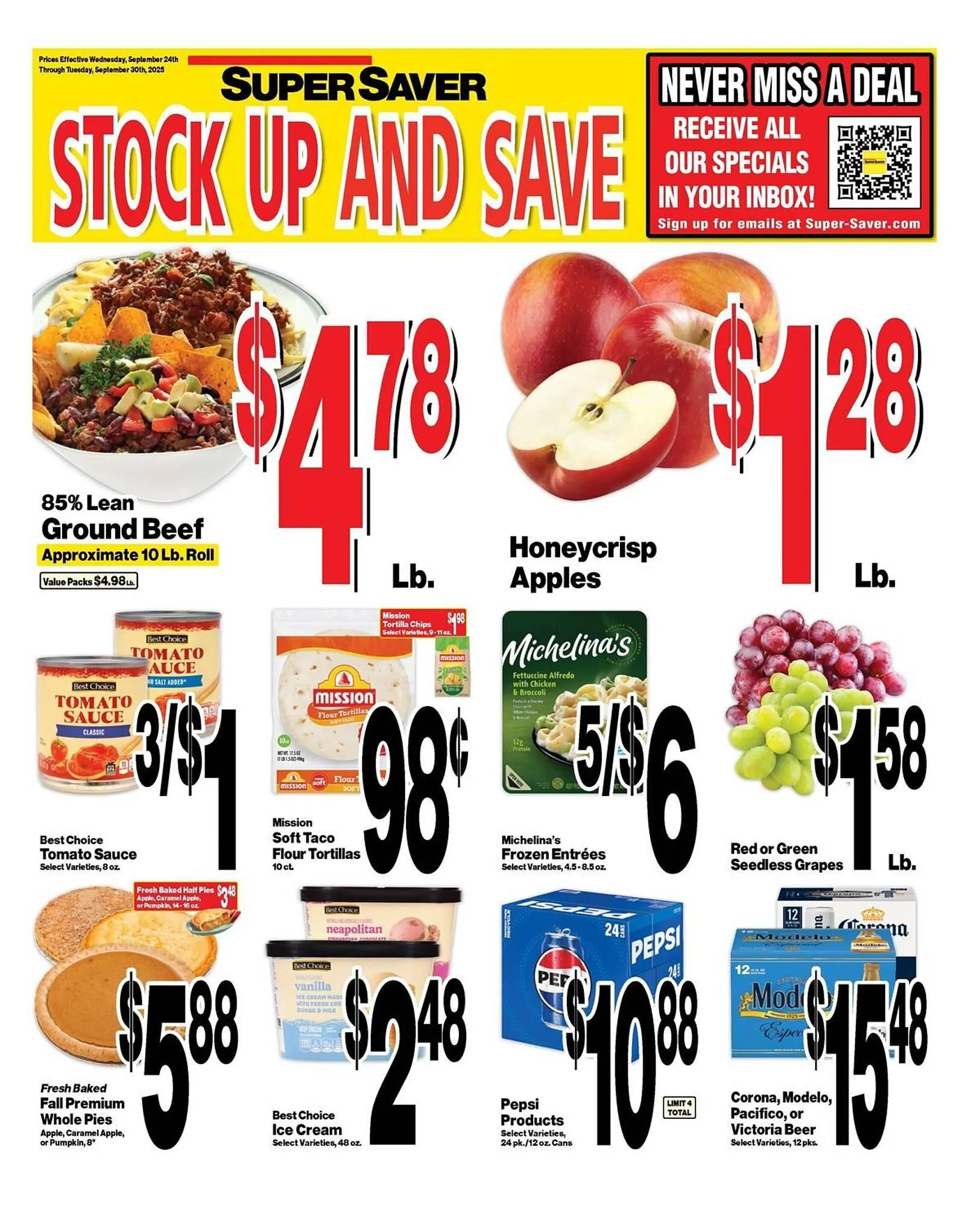 Weekly ad Super Saver weekly ad from September 24 to September 30 2025 - Page 1
