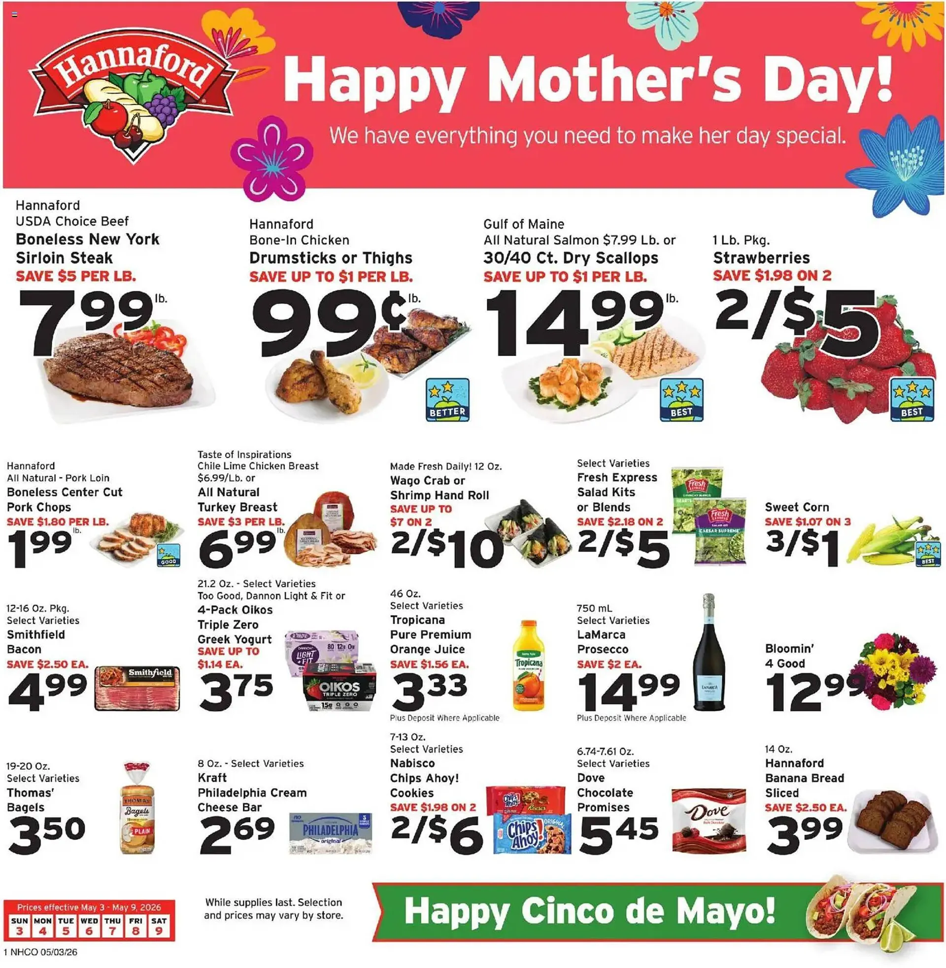 Weekly ad Hannaford flyer from May 3 to May 9 2026 - Page 1