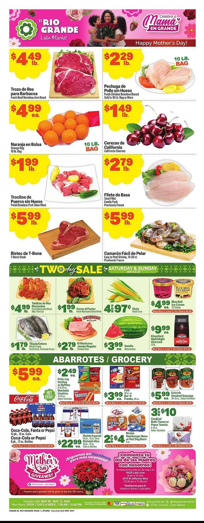 Weekly ad El Rio Grande weekly ad from May 6 to May 12 2026 - Page 1