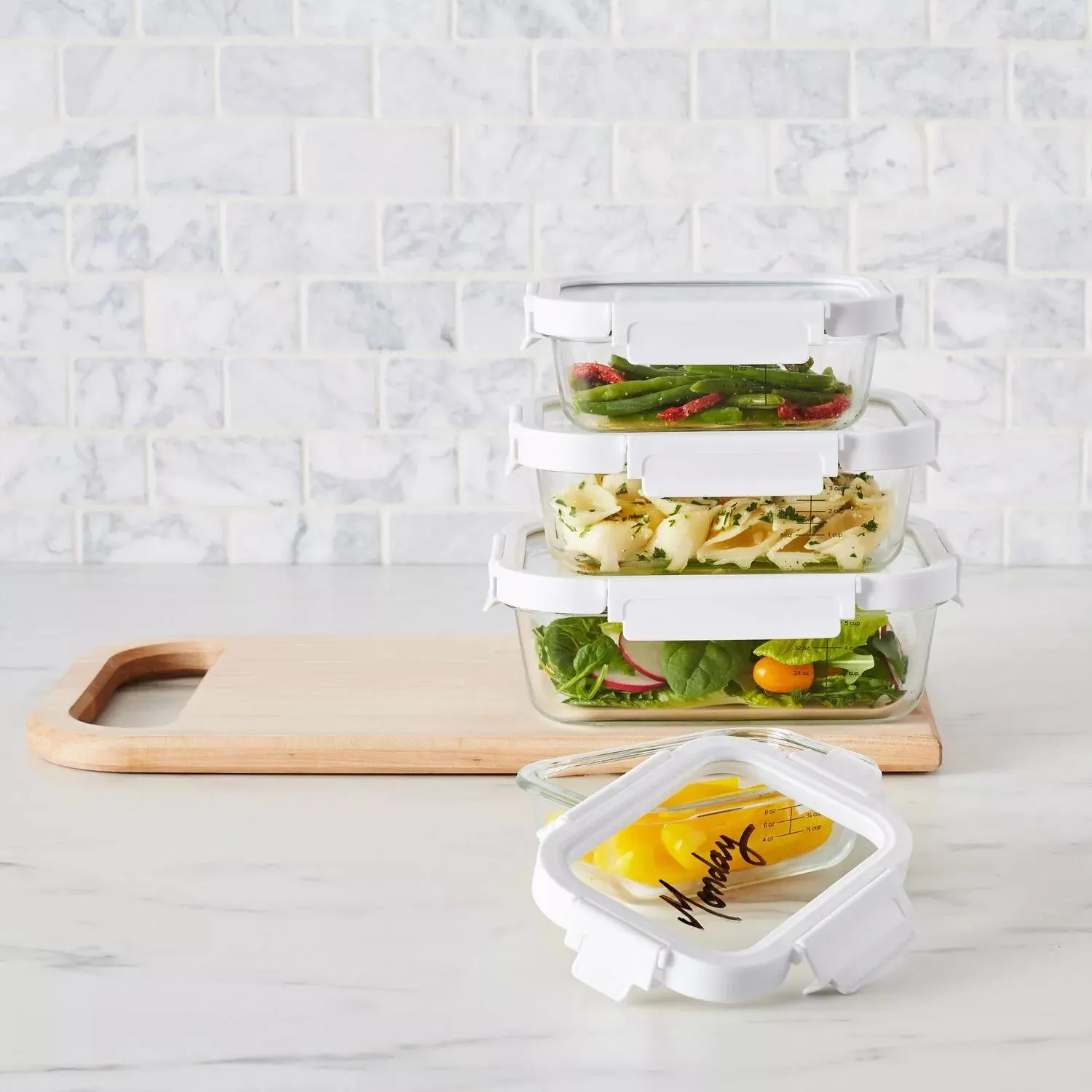 Sur La Table Glass Storage Containers, 8-Piece Set