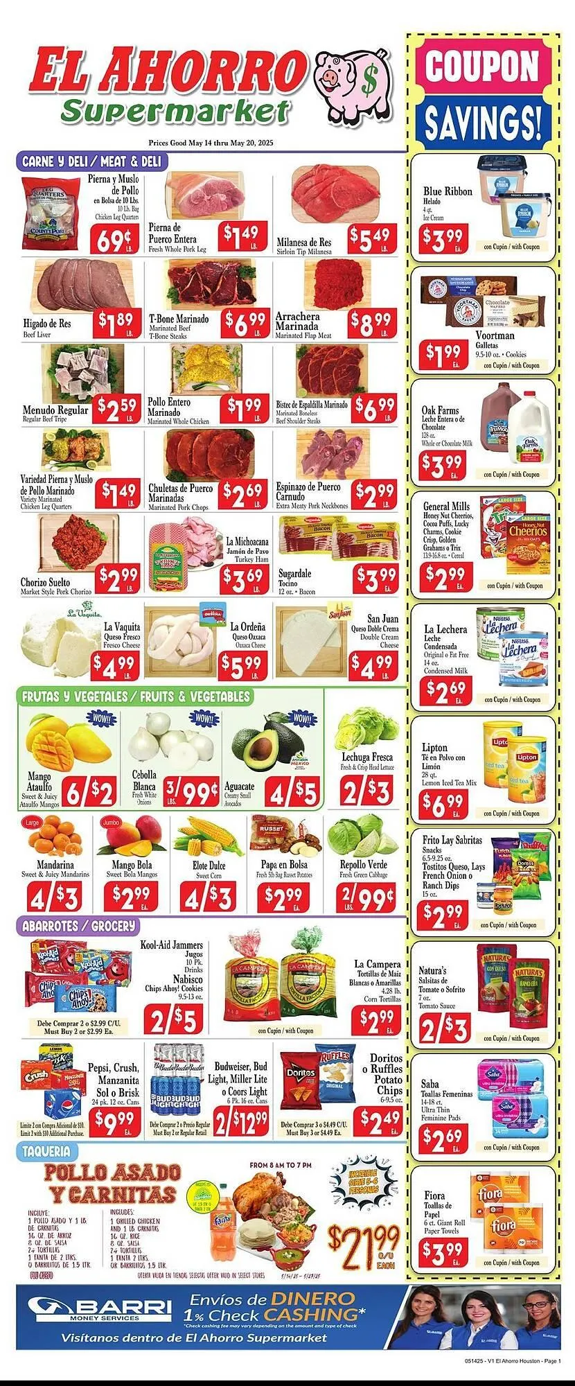 Weekly ad El Ahorro Weekly Ad from May 14 to May 20 2025 - Page 1
