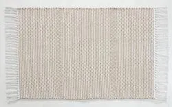 Home Weavers Mirage Handwoven Beige 20" x 30" Accent Mat