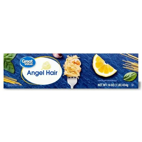Great Value Angel Hair, 16 oz, Shelf Stable