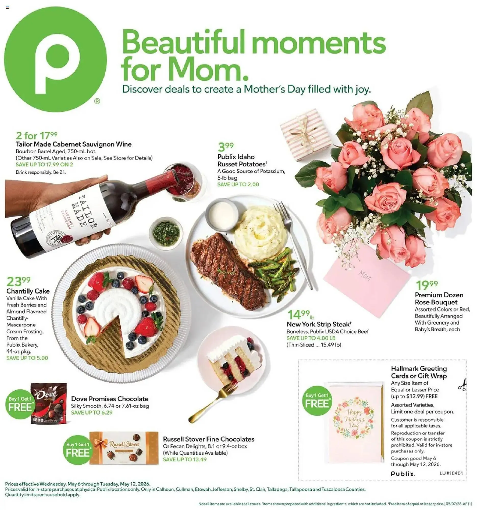 Weekly promotion Publix weekly ad spanning from May 6 to May 13 2026 - Page 1 for Catalogue 365