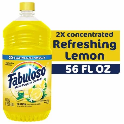 Fabuloso Multi Purpose Cleaner 2X Concentrated Formula Lemon Scent