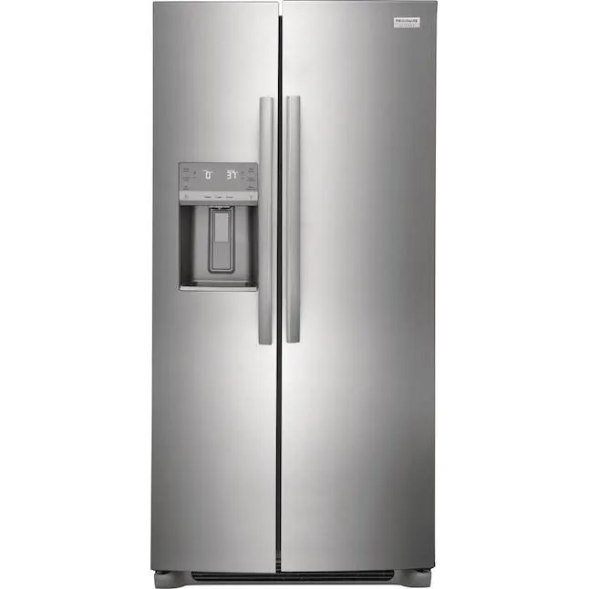 Frigidaire Gallery 22.3-cu ft Counter-depth Side-by-Side Refrigerator with Ice Maker, Water and Ice Dispenser (Fingerprint Resistant Stainless Steel) ENERGY STAR