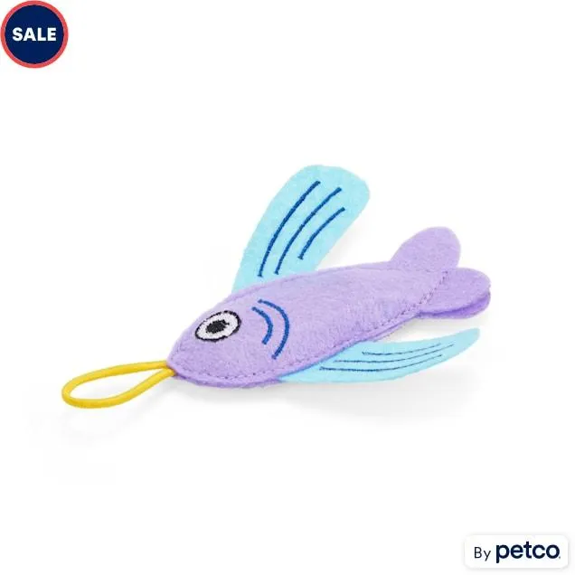 Leaps & Bounds Flinger-Style Fish Cat Toy, X-Small