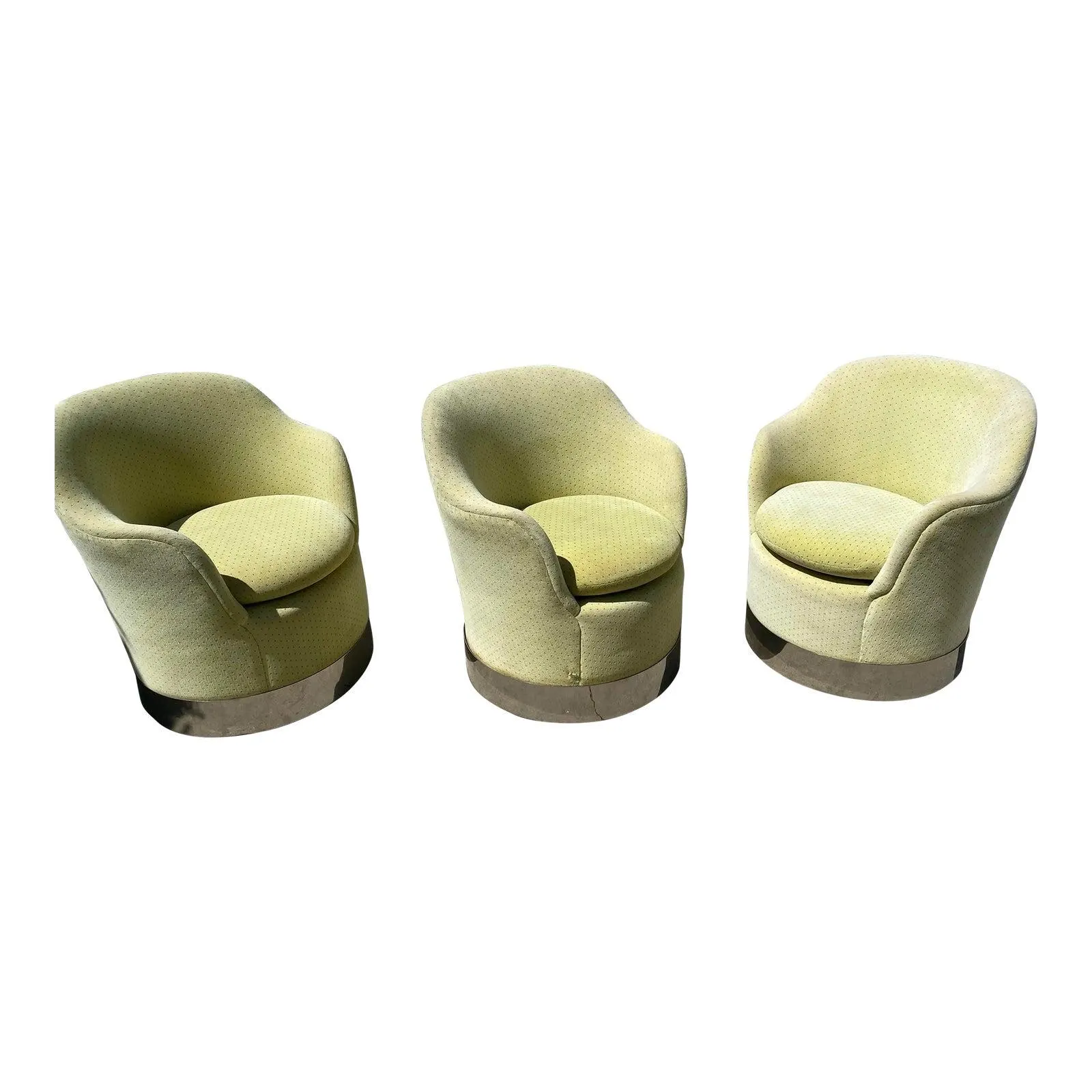 Rare 1970s Space Age Swivel Chairs by Phillip Enfield Designs – Set of Three